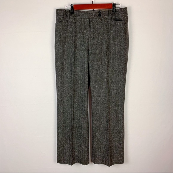Talbots Black Wool Blend Signature Flare Pants Trousers - Picture 1 of 7